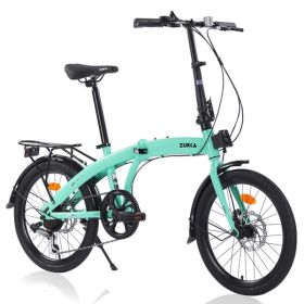 20" Folding Bike Steel Frame 7 Speed City Bike