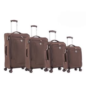 Four-piece fabric luggage set, suitcase for travel, school and business trip (20/24/28/32in)